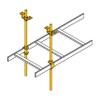 Lowell CLH-CK Cable Ladder Ceiling Mount Kit; High Strength Steel Construction; Conforms to EIA-310 Standard; Includes Rods and Hardware; Black Finish view 4