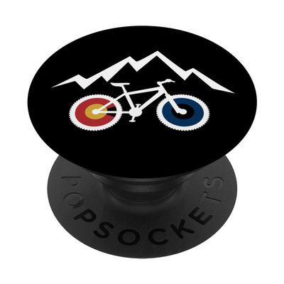 RIDE COLORADO Cycling - Mountain Biking MTB Bike Inspired PopSockets Adhesive PopGrip