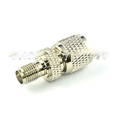 50 pcs/lot nickelplated Mini UHF PL259 Male Plug to SMA Female Jack Straight Adapter Connector UB3