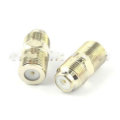(100pcs/lot) F Female Jack to Female Jack Coaxial Barrel Coupler Adapter Connector Coax Cable RG6 F81 3GHz