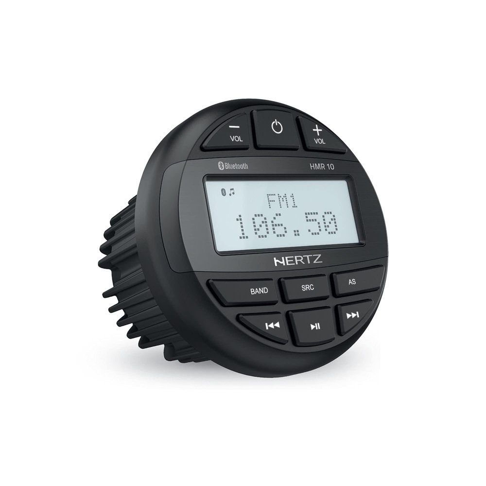 Hertz HMR-10 Marine Digital Media Receiver Gauge Style Receiver AM/FM/USB Bluetooth 50 W x 4