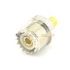 100 pcs PL259 UHF Female Jack Nickelplated to SMA Jack Female Goldplated Connector Adapter view 2