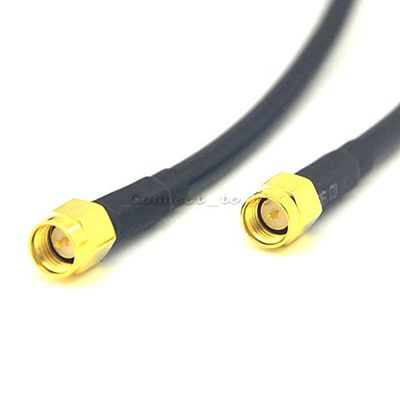10 Pieces Extension Cable SMA Male to SMA Male Connector Coaxial Cable Adapter Pigtail Cable LMR240 Pigtail Cable 1M