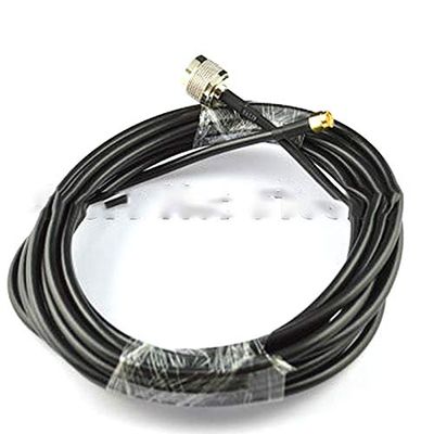10 Pieces 5 M Pigtail Cable Straight N Male Plug to SMA Male Plug Connector Extension Cord RG58