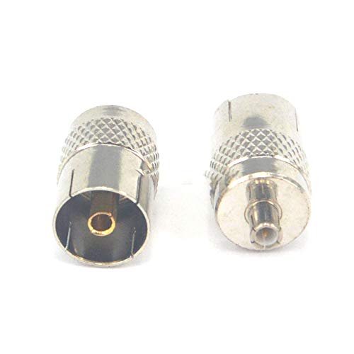 100 Pieces IEC DVB-T TV PAL Female Jack to MCX Male Plug Adapter USB DVB-T TV Tuner Connector Adapter Converter
