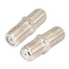 100 Pieces F Female to F Female Jack Socket Connector for Connecting TV Satellite Receiver VCR Cable Modem Off-air Antenna view 1