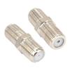 100 Pieces F Female to F Female Jack Socket Connector for Connecting TV Satellite Receiver VCR Cable Modem Off-air Antenna view 2