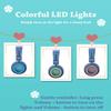iClever BTH03 Kids Bluetooth Headphones, Colorful LED Lights, 35H Playtime, Bluetooth 5.4, Type C Fast Charging, Safe Volume, Stereo Sound Mic, On Ear Kids Wireless Headphones for iPad Airplane, Blue view 2