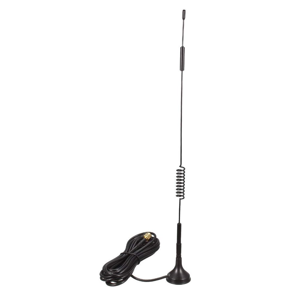 uxcell GSM GPRS WCDMA LTE Antenna 3G 4G 12dBi RG174 700-2700MHz SMA Male Extension Cable 5 Meter Omni Direction with Magnetic Base