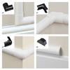 D-Line Maxi Cable Trunking Clip-Over Accessory Multipack, Join Multiple Lengths of 50x25mm Cable Cover, 5 Piece Electrical Trunking Accessory Multipack - Black view 2