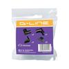 D-Line Maxi Cable Trunking Clip-Over Accessory Multipack, Join Multiple Lengths of 50x25mm Cable Cover, 5 Piece Electrical Trunking Accessory Multipack - Black view 4