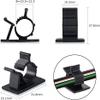 Viaky 30 Pcs Black Cable Wire Clips Adjustable Nylon Wire Holder Adhesive Cable Management Suitable for Maximum Diameter 0.5 inch (12.5mm) Cables view 2