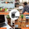 Link2Home Space Saver Grommet Socket with USB, 1 Power Outlet 15A, 1 USB Port 2.4A Fast Charge, Splash Resistant, and Stainless-Steel Finish view 3