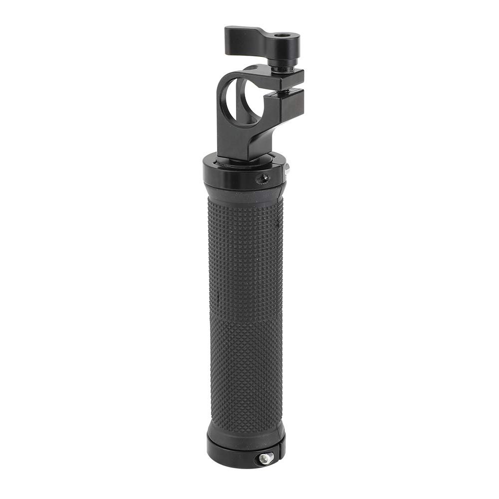 CAMVATE Rubber Handgrip with 19mm Single Rod Clamp Adapter for DSLR Camera Rod Supporting Rig - 2261