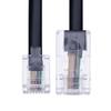 Keple 2m RJ11 to RJ45 Cable - RJ11 to RJ45 Phone Telephone Cord - 6P4C to 8P8C Connector Plug - Black view 2