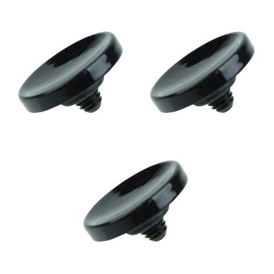Foto&Tech Soft Shutter Release Button Compatible with Fuji Fujifilm X-T5 X-T4 X-T3 X-T30 X-T30 II X-T20 X-PRO3 X100V X100F X-E4 X-E3 RX1R II RX10 IV III Leica M9 Nikon Df F3 (3 Pieces, Black)