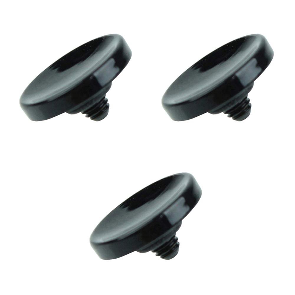Foto&Tech Soft Shutter Release Button Compatible with Fuji Fujifilm X-T5 X-T4 X-T3 X-T30 X-T30 II X-T20 X-PRO3 X100V X100F X-E4 X-E3 RX1R II RX10 IV III Leica M9 Nikon Df F3 (3 Pieces, Black)