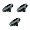 Foto&Tech Soft Shutter Release Button Compatible with Fuji Fujifilm X-T5 X-T4 X-T3 X-T30 X-T30 II X-T20 X-PRO3 X100V X100F X-E4 X-E3 RX1R II RX10 IV III Leica M9 Nikon Df F3 (3 Pieces, Black) view 1