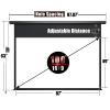100" Motorized Projector Screen - Indoor and Outdoor Movies Screen 100 inch Electric 16:9 Projector Screen W/Remote Control view 2