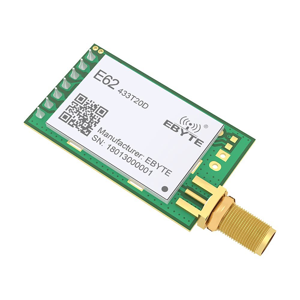 EBYTE Full Duplex 433MHz TCXO rf Module E62-433T20D Long Range Wireless Transceiver iot FEC UART rf Transmitter and Receiver
