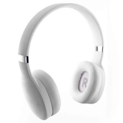 Altatac Wireless Bluetooth 5.0 Over-Ear Deep Bass Headphones with Microphone and Charging Cable, White