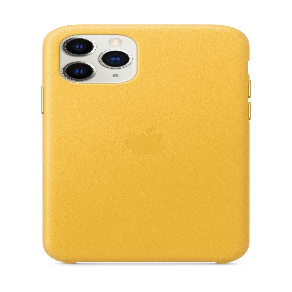 Apple Leather Case (for iPhone 11 Pro) - Meyer Lemon