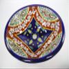 17" X 14" TALAVERA SINK drop in, handmade ceramic, mexican folk art, bathroom view 1