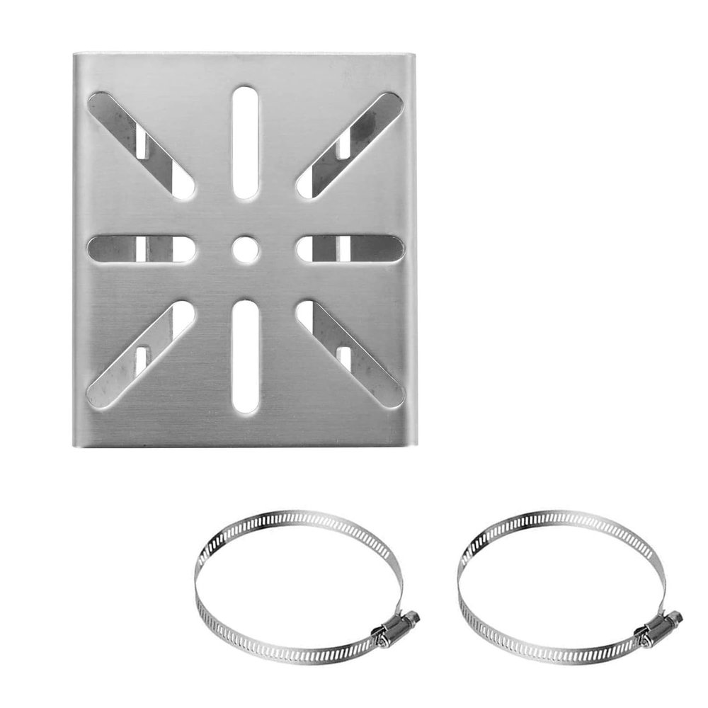 Hoop Diameter 10-40cm Security Camera Mount Bracket Post Pipe Pole Stainless Steel for Indoor, Outdoor, top, Wall and Ceiling mounting (20cm)