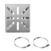 Hoop Diameter 10-40cm Security Camera Mount Bracket Post Pipe Pole Stainless Steel for Indoor, Outdoor, top, Wall and Ceiling mounting (20cm) view 1