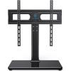 PERLESMITH Universal TV Stand Table Top TV Base for 32 to 65 inch LCD LED OLED 4K Flat Screen TVs-Height Adjustable TV Mount Stand with Tempered Glass Base,VESA 400x400mm,Holds up to 88lbs,PSTVS15 view 1