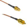 0.5 feet RG316 SMA Female to RCA Male RF Pigtail Coaxial Cable view 1
