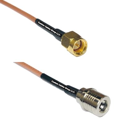 0.5 feet RG316 SMA Male to QMA Male RF Pigtail Coaxial Cable