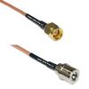 0.5 feet RG316 SMA Male to QMA Male RF Pigtail Coaxial Cable view 1