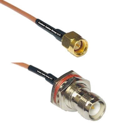 1 feet RG316 SMA Male to RP-TNC Female Bulkhead RF Pigtail Coaxial Cable