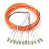 Ultra Spec Cables 12 Strand OM1 62.5/125 Multimode LC-UPC Fiber Pigtail, 1 Meter - 1 Pack for Splice view 1