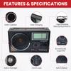 Audiobox RX-5 Portable 3-Band Radio with Solar Power Speaker, MP3, AUX, USB, TF Card, SD MMC view 2