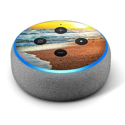 Ocean Sunset - Vinyl Decal Skin Compatible with Amazon Echo Dot 3rd Generation Alexa - Decorations for Your Smart Home Speakers, Great Accessories Gift for mom, dad, Birthday, Kids