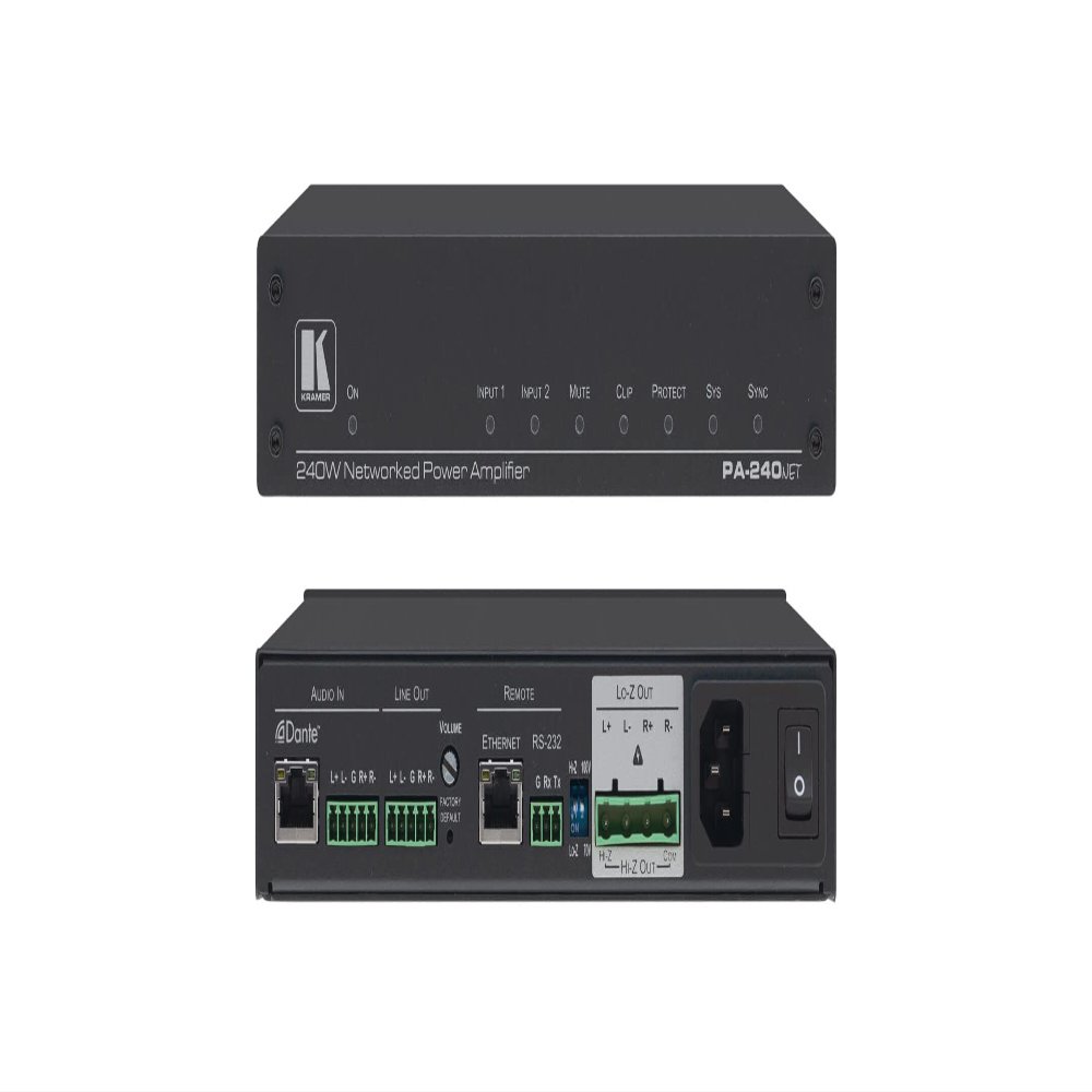 Kramer PA-240Net 240W Networked Power Amplifier
