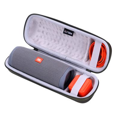 LTGEM Case for JBL FLIP 5/6/7/Grip Waterproof Portable Bluetooth Speaker, Hard Shell Travel Carrying Storage Bag (Green Case Only)