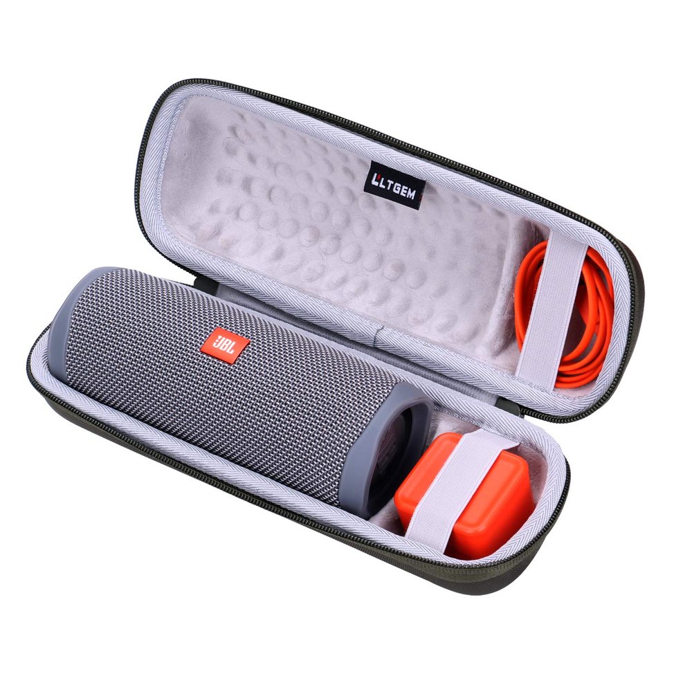 LTGEM Case for JBL FLIP 5/6/7/Grip Waterproof Portable Bluetooth Speaker, Hard Shell Travel Carrying Storage Bag (Green Case Only)
