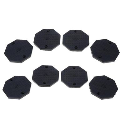 Gazechimp 8 X Heavy Duty Rubber Car Lift Arm Pad Equipment Kit Black