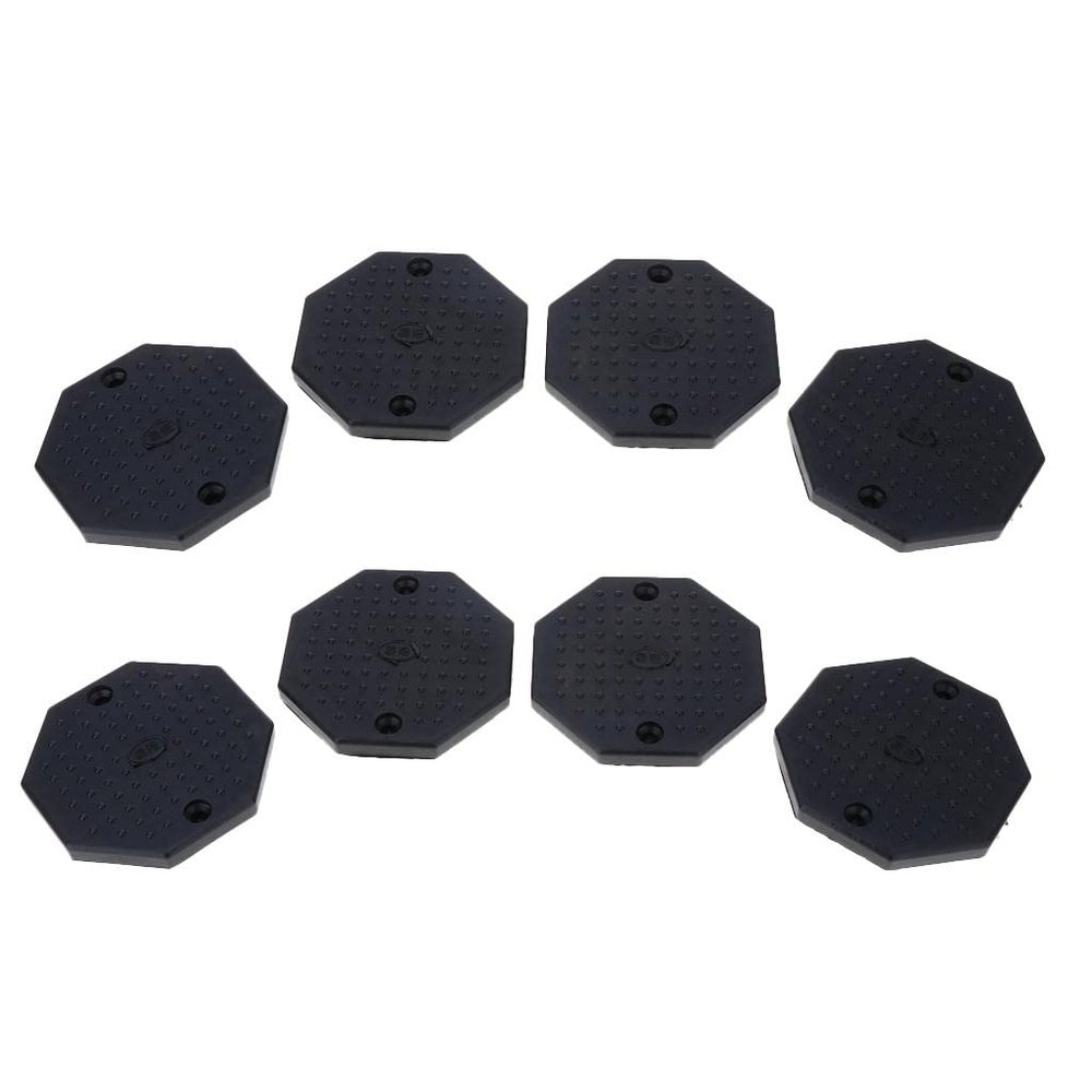 Gazechimp 8 X Heavy Duty Rubber Car Lift Arm Pad Equipment Kit Black