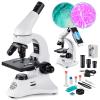 100X-2000X Microscope for Adults & Kids, Professional Biological Optical Microscopes with Prepared Slides School Home Lab Education Gifts for Teen Students Beginners view 1