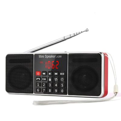 PRUNUS J-288 Portable Radio AM FM Radio with Bluetooth Speaker, Sleep Timer, Power-Saving Display, Ultra-Long Antenna, AUX Input & USB Disk & TF Card MP3 Player, NO Manual Preset