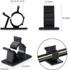 Viaky 30 Pcs Black Cable Wire Clips Adjustable Nylon Wire Holder Adhesive Cable Management Suitable for Maximum Diameter 0.6 inch (15.4mm) Cables view 2