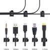 Viaky 30 Pcs Black Cable Wire Clips Adjustable Nylon Wire Holder Adhesive Cable Management Suitable for Maximum Diameter 0.6 inch (15.4mm) Cables view 3