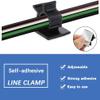 Viaky 30 Pcs Black Cable Wire Clips Adjustable Nylon Wire Holder Adhesive Cable Management Suitable for Maximum Diameter 0.6 inch (15.4mm) Cables view 4