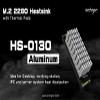 archgon M.2 2280 NVMe SSD Aluminium Heatsink Cooler with Thermal Pads for PCIE NVMe M.2 SSD, SATA M.2 SSD (Silver HS-0130) view 4