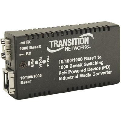 Transition Networks Inc M/GE-ISW-SFP-01-PD-URX 10/100/1000basetx To 1000base Sfp Industrial Unidirectional Rx