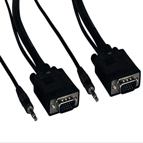 Cable Leader SVGA HD15 M/M Monitor Cable with Stereo Audio (3 Foot (1 Pack))